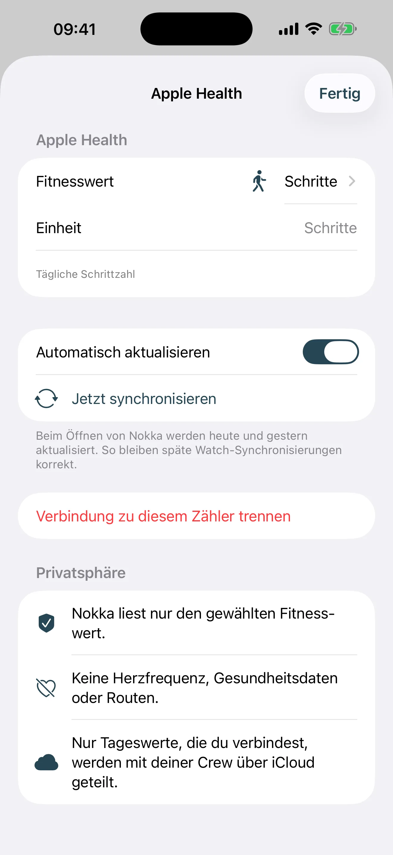 Apple Health · Sync