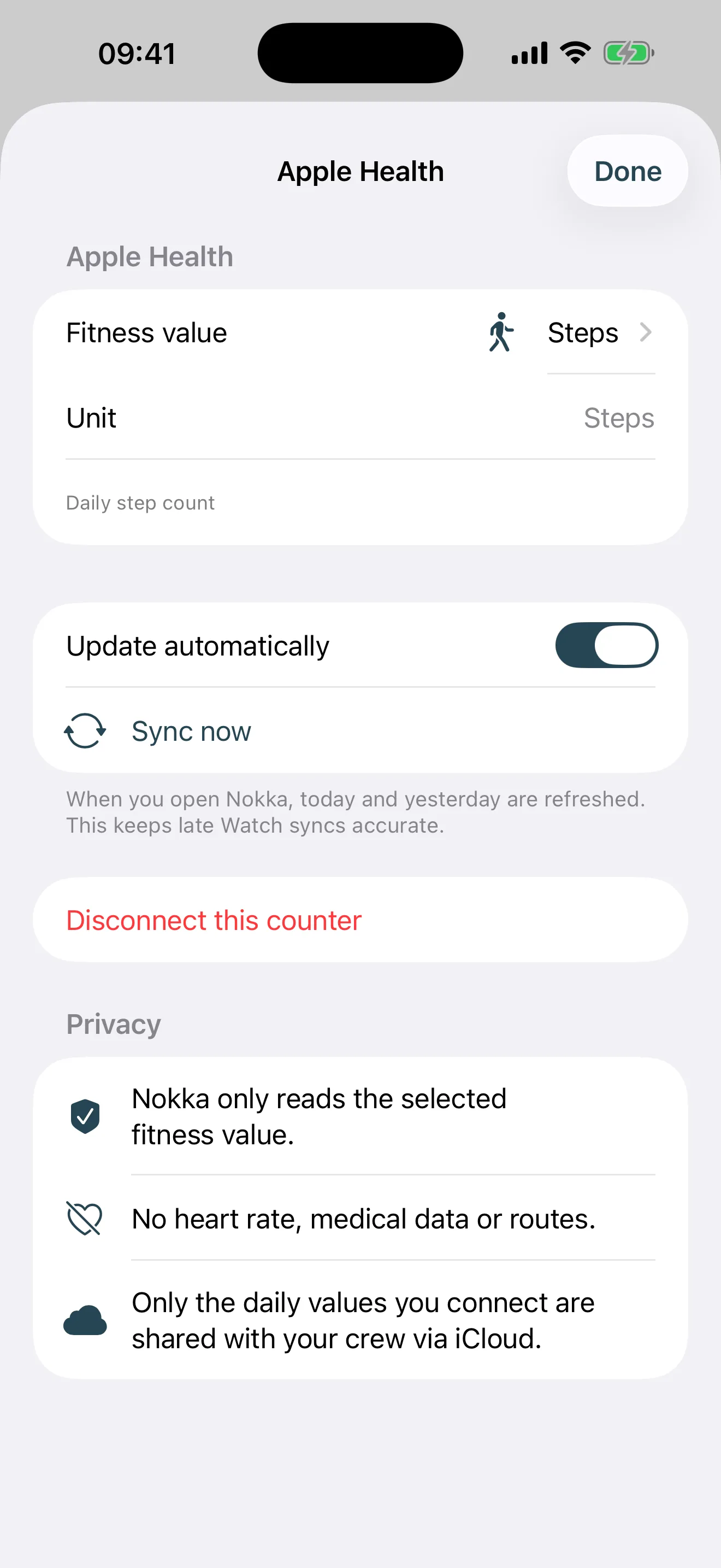 Apple Health · Sync