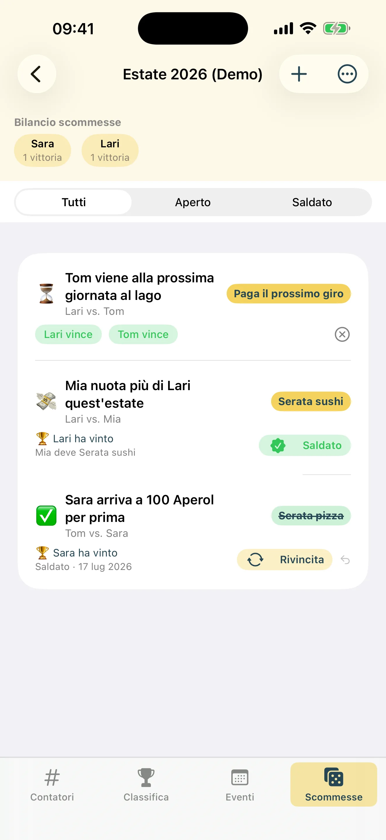 Scommesse senza soldi